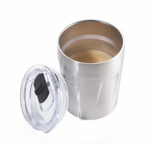 Caneca Térmica Pequena de Aço Inoxidável Troika Espresso Doppio